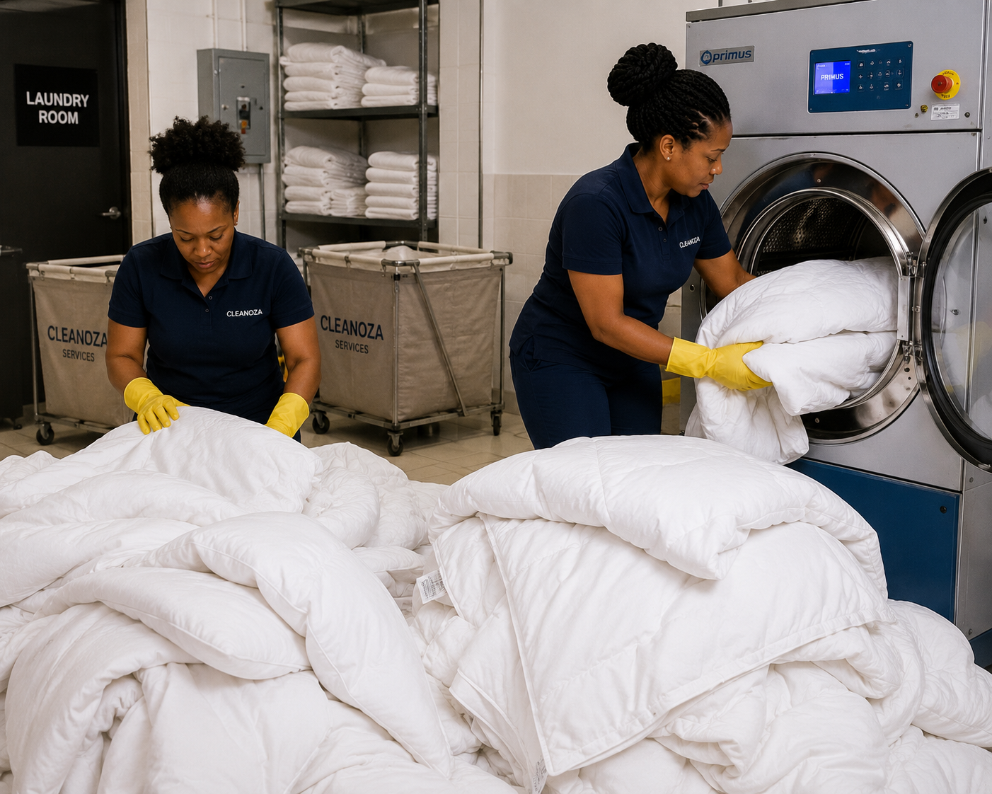 Commercial & Residential Linen Cleaning Services in Kilimani | Expert Laundry Care | Cleanoza Services Ltd